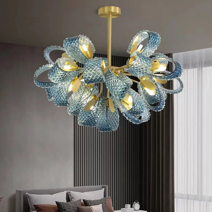 Lustre moderne en laiton et verre pour décoration maison 2022 — LZ4XJ9