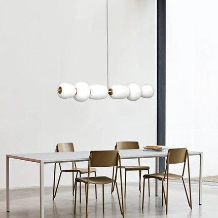 Lustre LED en verre au design minimaliste artistique pour intérieur créatif — LZ4X9T