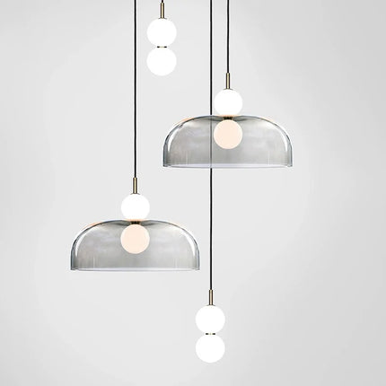 Lustre moderne en verre pour éclairage intérieur élégant — LZ4X9T