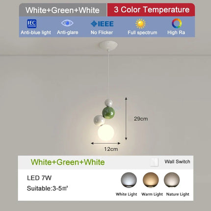 Lustre suspension ronde en métal pour chambre d’enfant — LZ4P9XQ