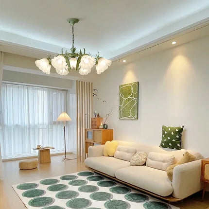 Lustre suspension à fleurs style médiéval nordique pour intérieur élégant — LZ4P9XQ