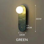 Vert / L14xH32cm / Frais Naturel Chaud | Source de lumière G4