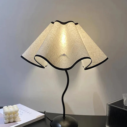 Lampadaire nordique en tissu à motif floral moderne — LZ4X9P2