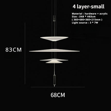 Lustre LED moderne forme soucoupe volante pour décoration intérieure — LZ4X9T