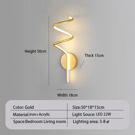 Applique murale LED au design moderne pour décoration intérieure élégante — LZ4X9P2Q