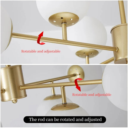 Suspension en verre style nordique pour décoration intérieure — LZ4X9P