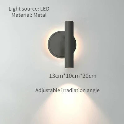 Applique murale minimaliste à double source lumineuse rotative — LZ4X9T2