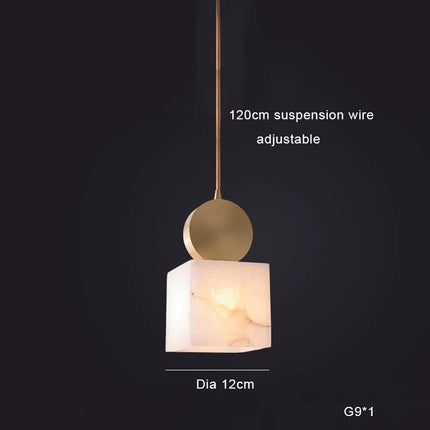 Suspension LED minimaliste en marbre — LZ4X9T1