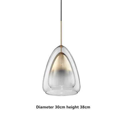 Suspension en verre au design nordique pour intérieur moderne — LZ4X9Q
