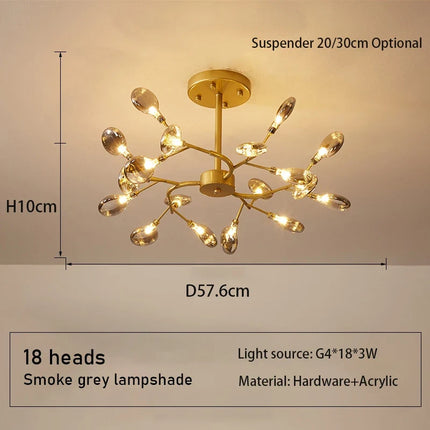 Lustre suspension moderne au design créatif et simple — LZ4X9P