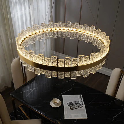 Suspension nordique en verre cristal au design moderne et élégant — LZ4X9P