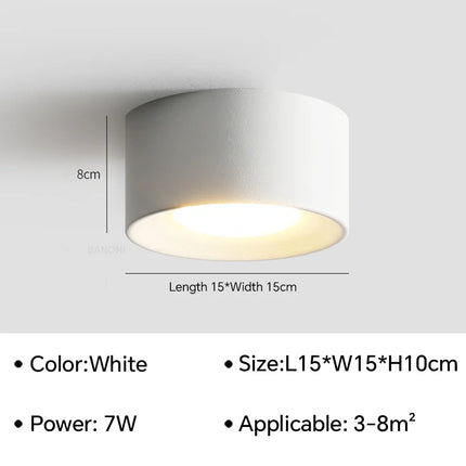 Lustre LED cylindre style nordique pour décoration intérieure — LZ4X9T