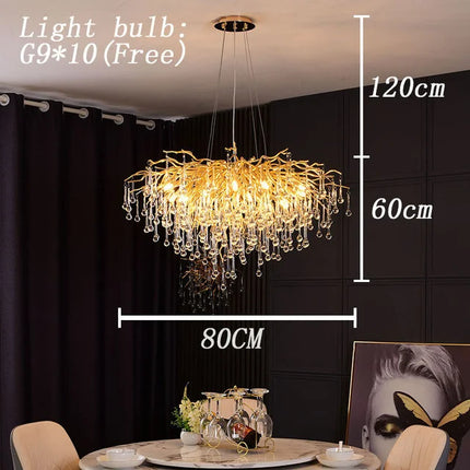 Lustre LED moderne en cristal pour intérieur — LZ4X9J
