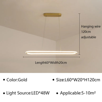 Suspension LED moderne pour décoration intérieure élégante — LZ4X9P