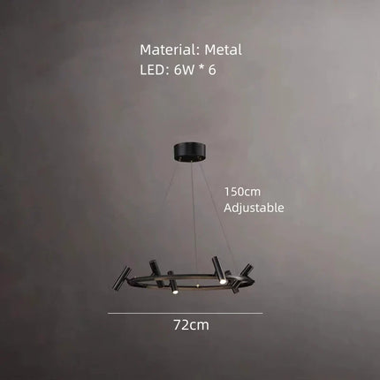 Lustre LED rotatif avec hauteur réglable minimaliste — LZ4X9T2