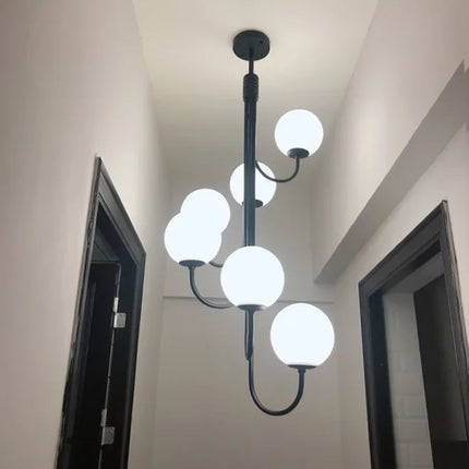 Lustre lumineux en verre pour décoration intérieure élégante — LZ4X9Q2