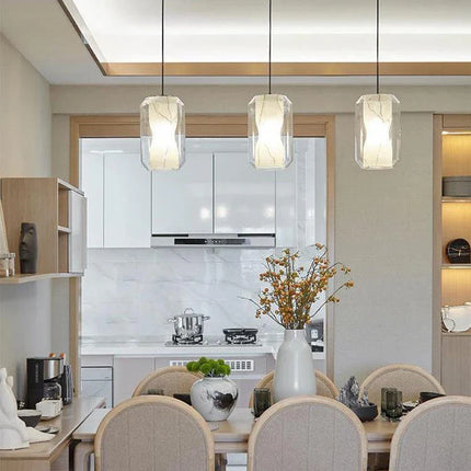 Plafonnier LED en verre au design nordique simple pour intérieur — LZ4P9XQ