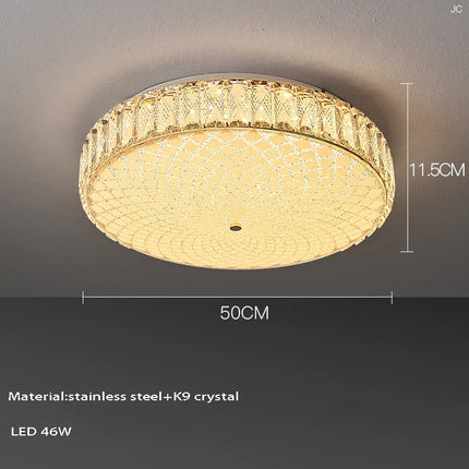 Plafonnier LED de luxe en cristal au design moderne — LZ4X9P2