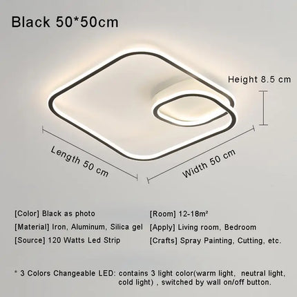 Plafonnier LED design pour éclairage intérieur décoratif — LZ4X9T
