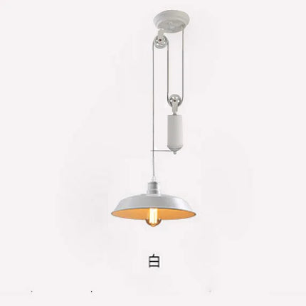 Lustre suspension industriel à poulie style loft rétro nordique — LZ4X9P2