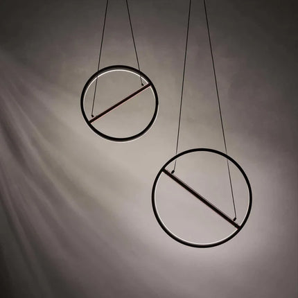 Suspension ronde à bande LED au design moderne danois pour intérieur — LZ7XQ2
