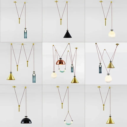 Suspension réglable en métal pour éclairage intérieur décoratif — LZ4P9X