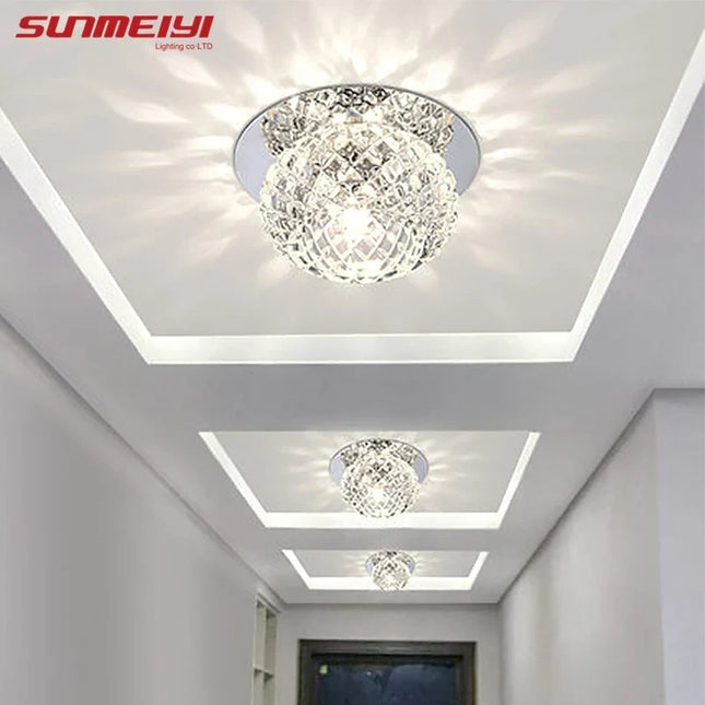 Plafonnier LED en cristal au design moderne pour intérieur élégant — LZ4X9T2