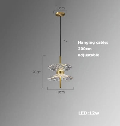 Suspension Art Déco en cristal pour intérieur moderne élégant — LZ4B7Q2