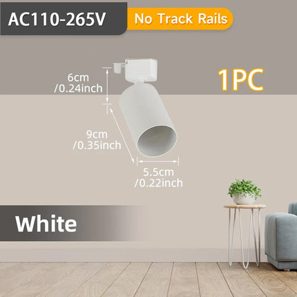 Spot LED sur rail pour éclairage intérieur et décoration — LZ4P7X
