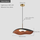 Noir D60cm / Lumière blanche