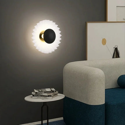 Lustre LED plissé pliant au design minimaliste soucoupe volante — LZ3F9X