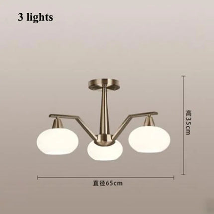 Lustre moderne en métal nickelé avec éclairage LED intégré — LZ4QJ7