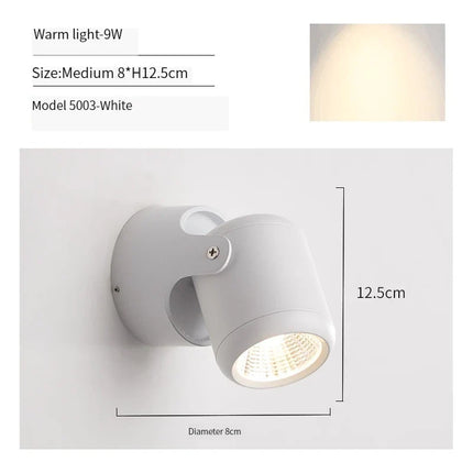 Applique murale LED rotative au design moderne pour intérieur — LZ4T9XQ