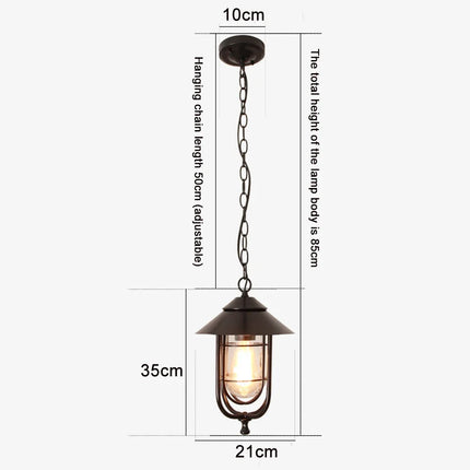 Lustre extérieur rétro pour jardin et espaces extérieurs — LZ4X9T2