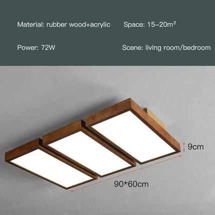 Lustre LED moderne en bois pour intérieur design — LZ4N7Q2