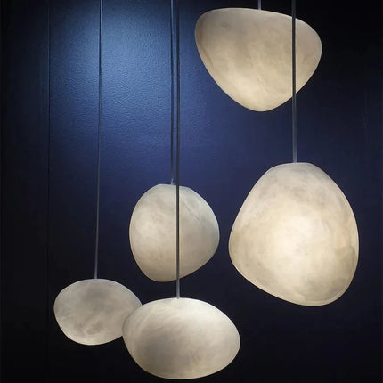 Suspension LED flocon de neige en gypse effet marbre — LZ4X9T