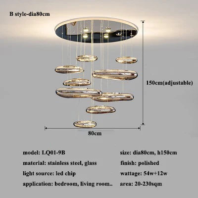 Plafonnier LED moderne décoratif en forme de goutte — LZ4X9M2
