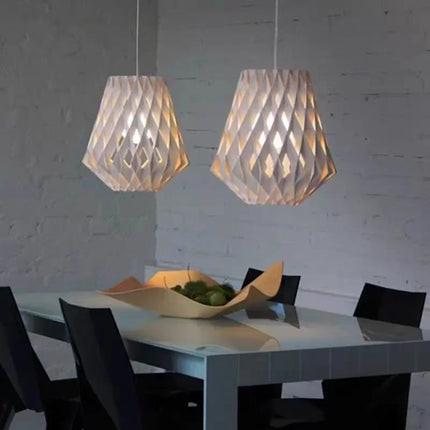 Suspension creuse en bois épissée pour décoration intérieure — LZ4X9T