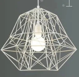 Suspension vintage en cage géométrique pour bar et restaurant — LZ4X9Q