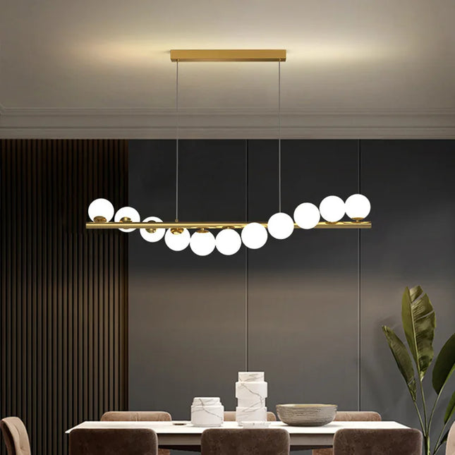 Lustre suspension en verre avec fil réglable pour bar et restaurant — LZ4X9M