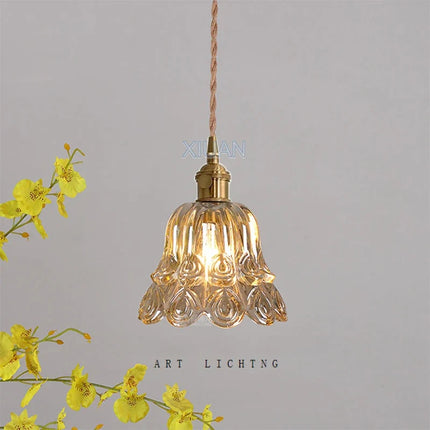 Suspension en verre pour chevet avec applique lumineuse — LZ4P9XJ