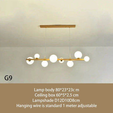 Lustre suspension avec abat-jour en verre décoratif pour maison — LZ4R9XQ