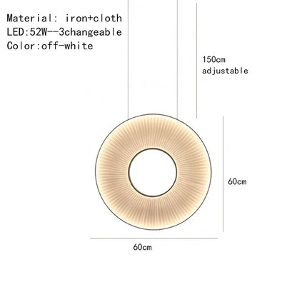 Suspension design en tissu pour intérieur élégant — LZ4X9P2