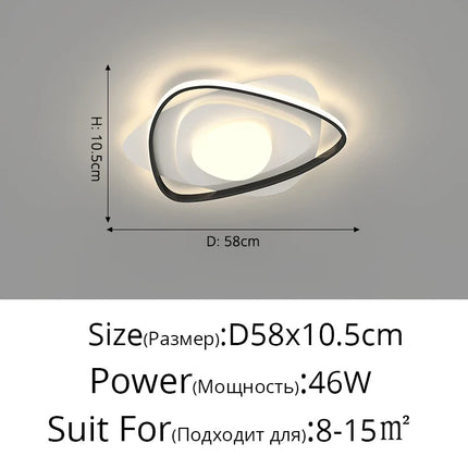Lustre LED nordique simple à éclairage chaud — LZ4X9T