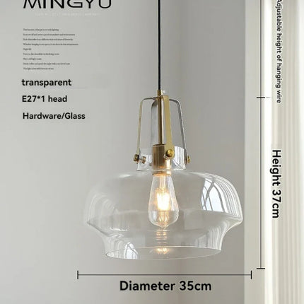 Suspension nordique en verre avec éclairage LED moderne — LZ4T9Q2M