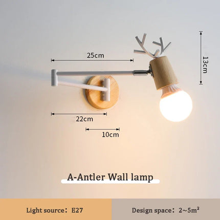 Applique murale rétractable pour lecture et étude moderne — LZ4X9T