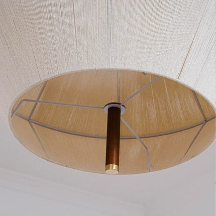 Suspension rétro en corde de chanvre et rotin avec LED intégrée — LZ4X9T