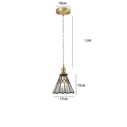 Suspension en verre teinté au style nordique pour éclairage industriel — LZ4X9M