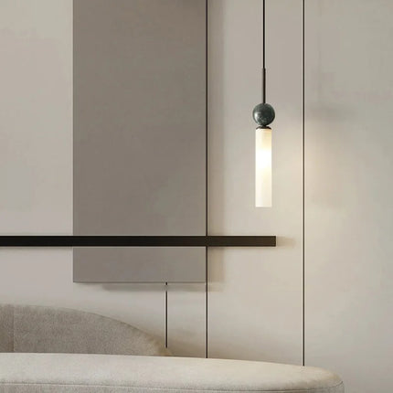 Lustre moderne en laiton avec boule acrylique — LZ4X9P