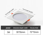White 5W / 3000k / AC90V-265V